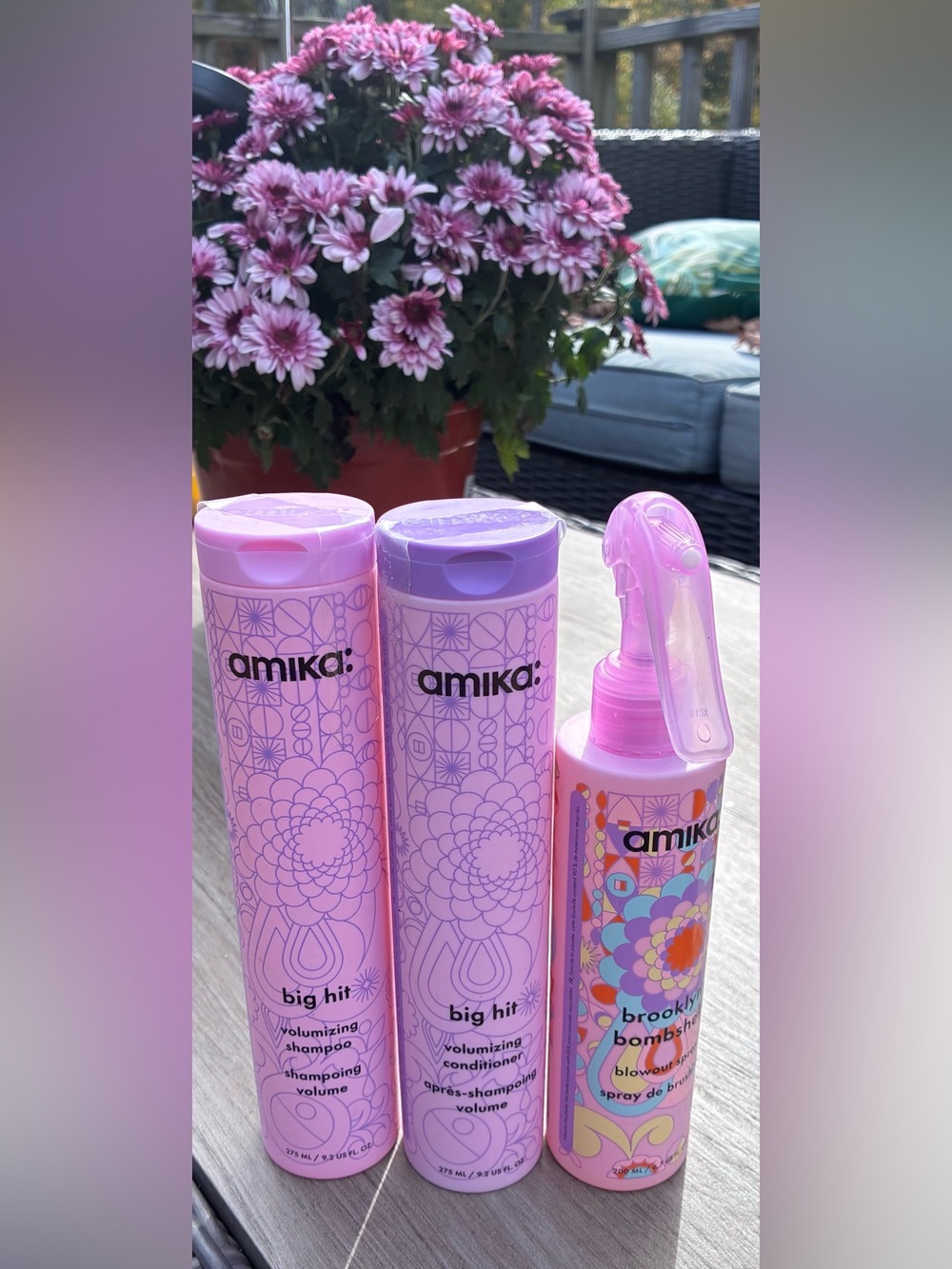 amika Big Hit Shampoo Conditioner Brooklyn Bombshell 3 Piece Set New
